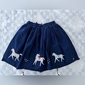 Joules girls unicorn appliqué skirt 11-12Y